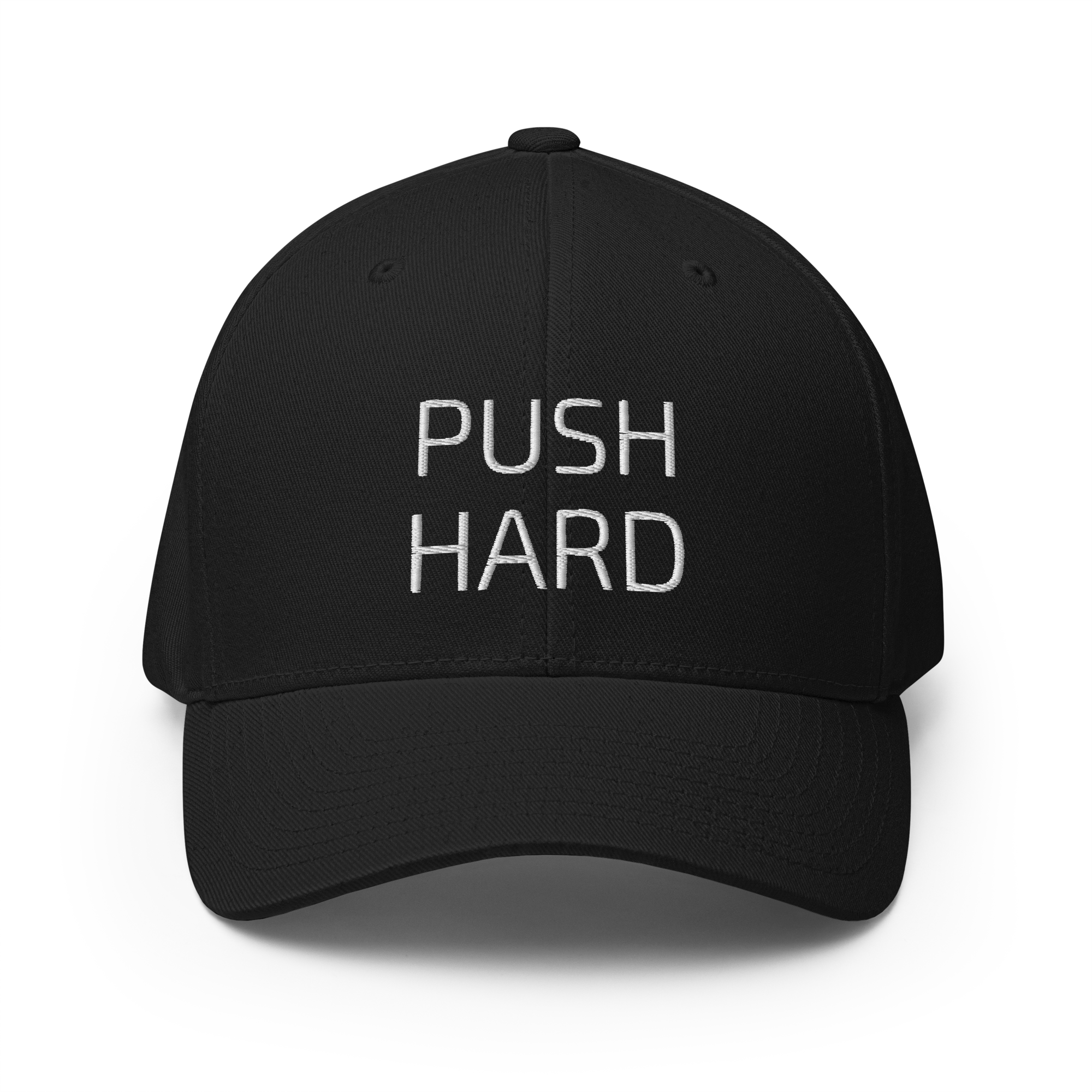 P1 PUSH HARD Black Flex Hat