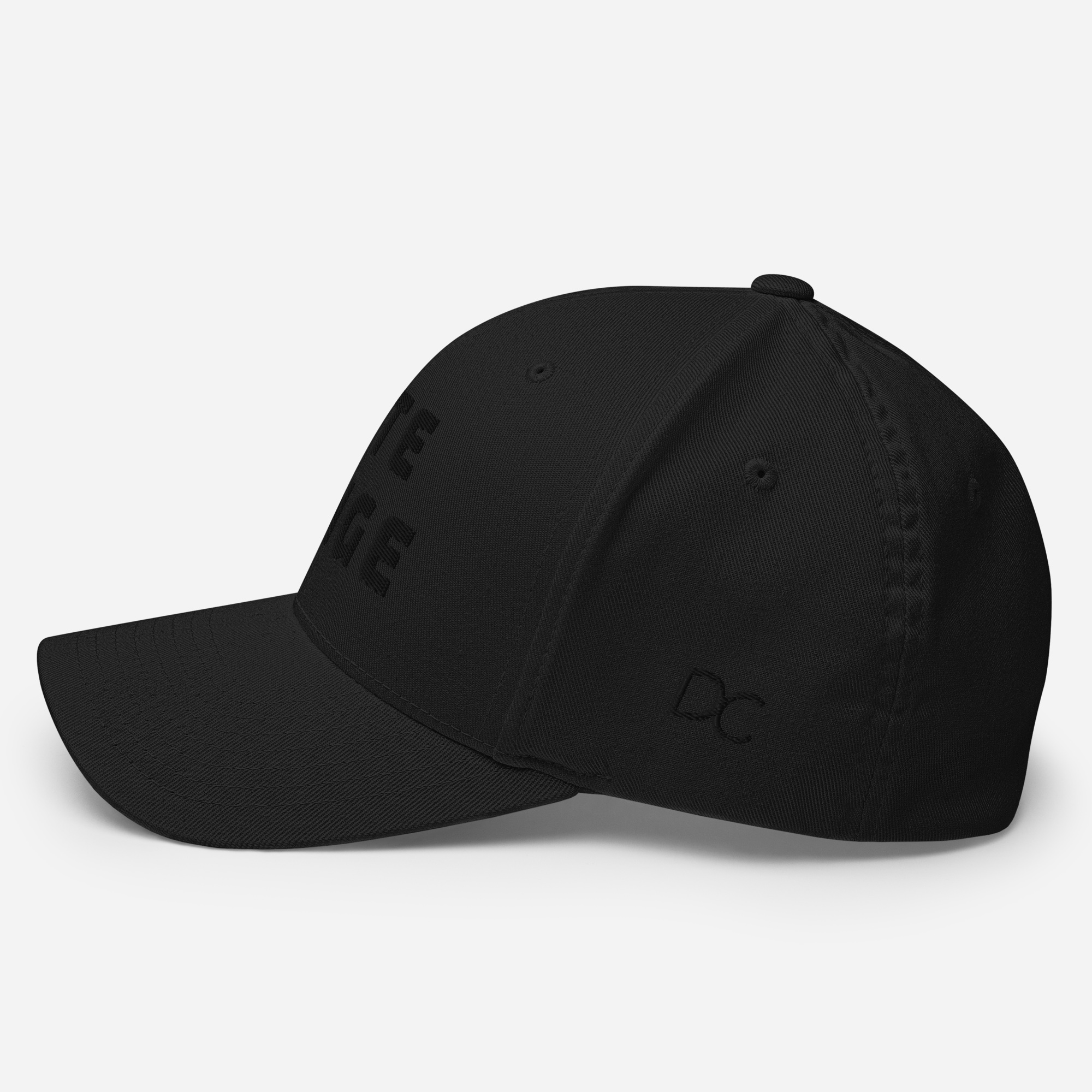0000 LATE LUNGE Black Flex Hat