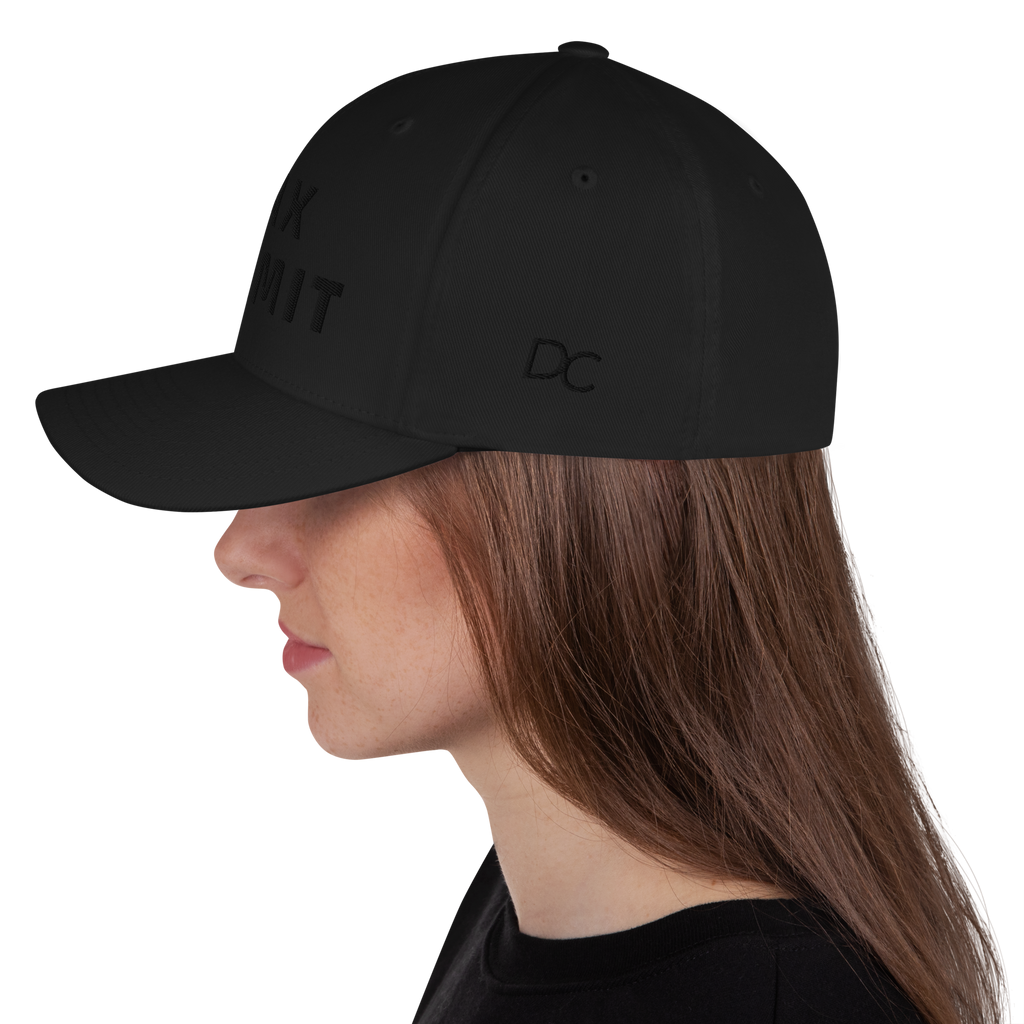 0000 MAX COMMIT Black Flex Hat