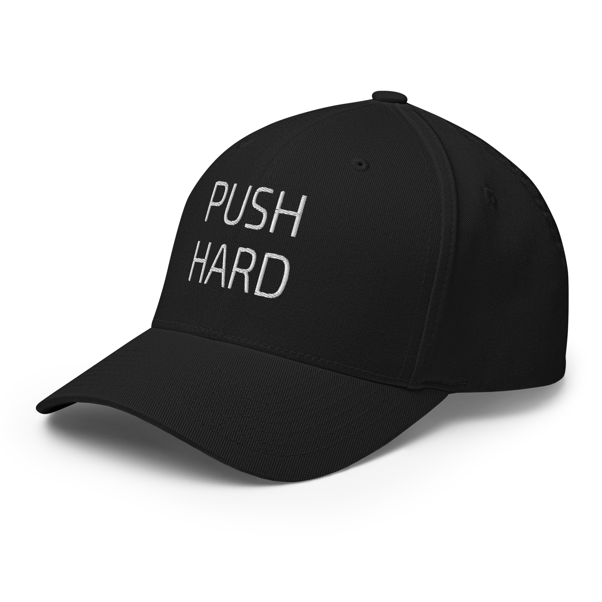 P1 PUSH HARD Black Flex Hat