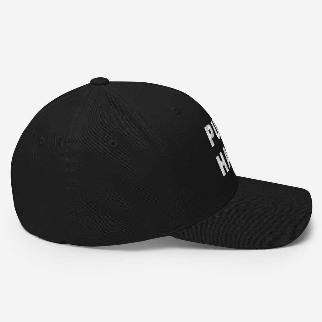 P1 PUSH HARD Black Flex Hat