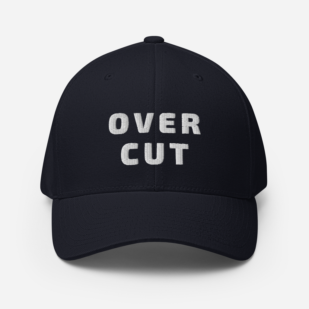 STRTGY OVER CUT Blue Flex Hat