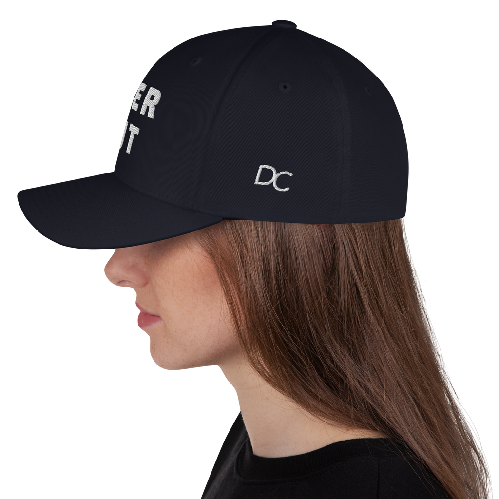STRTGY OVER CUT Blue Flex Hat
