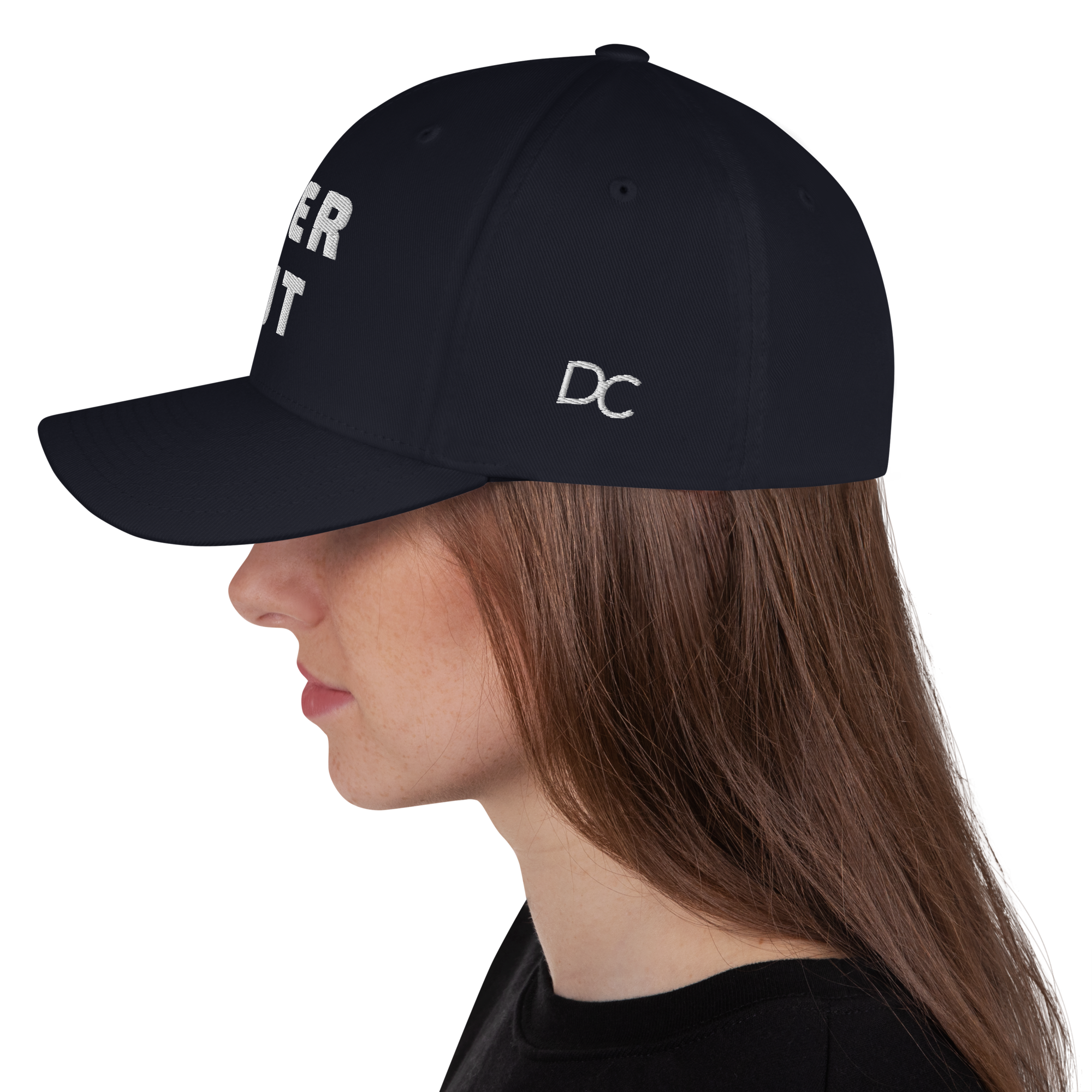 STRTGY OVER CUT Blue Flex Hat