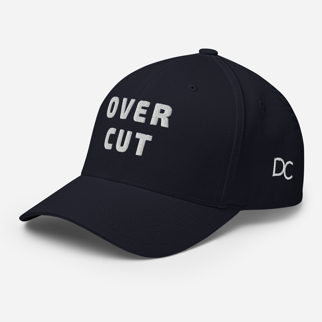 STRTGY OVER CUT Blue Flex Hat