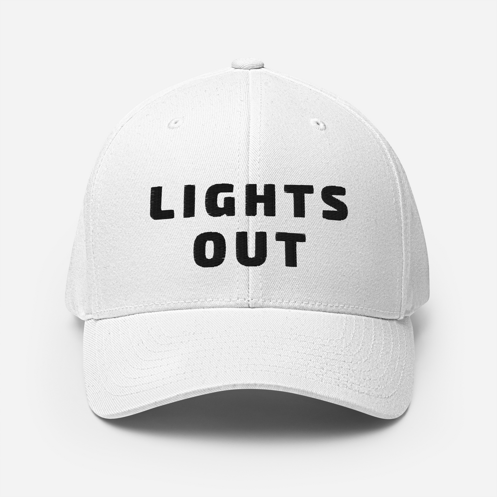 P1 LIGHTS OUT White Flex Hat