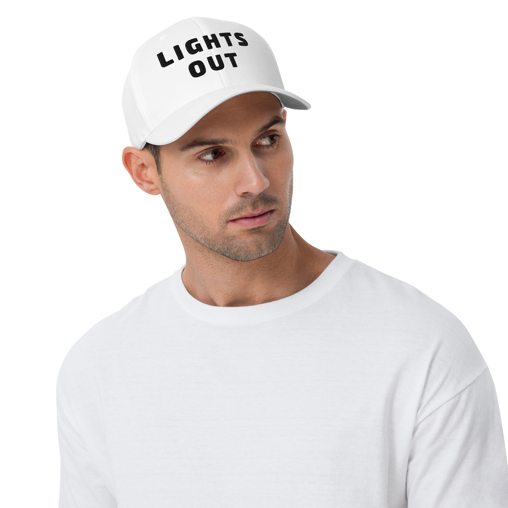 P1 LIGHTS OUT White Flex Hat