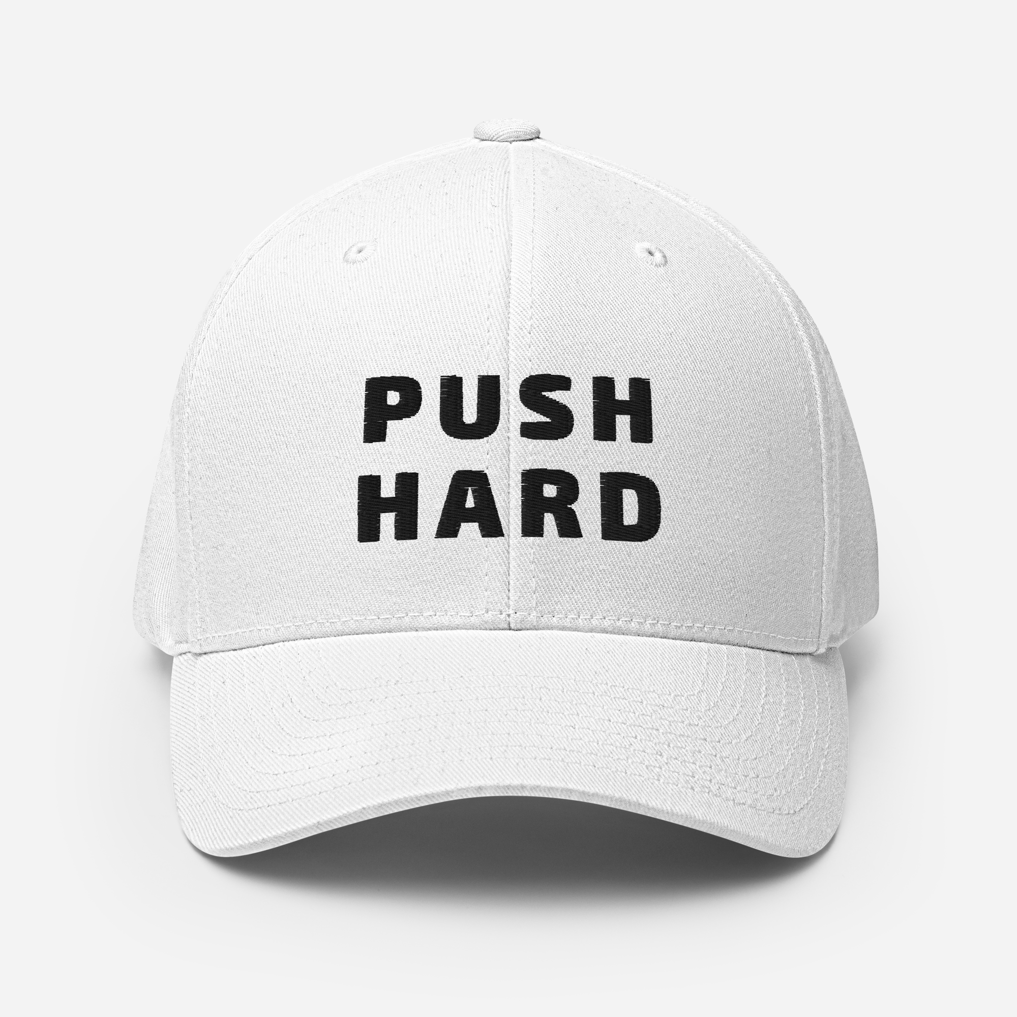 P1 PUSH HARD White Flex Hat
