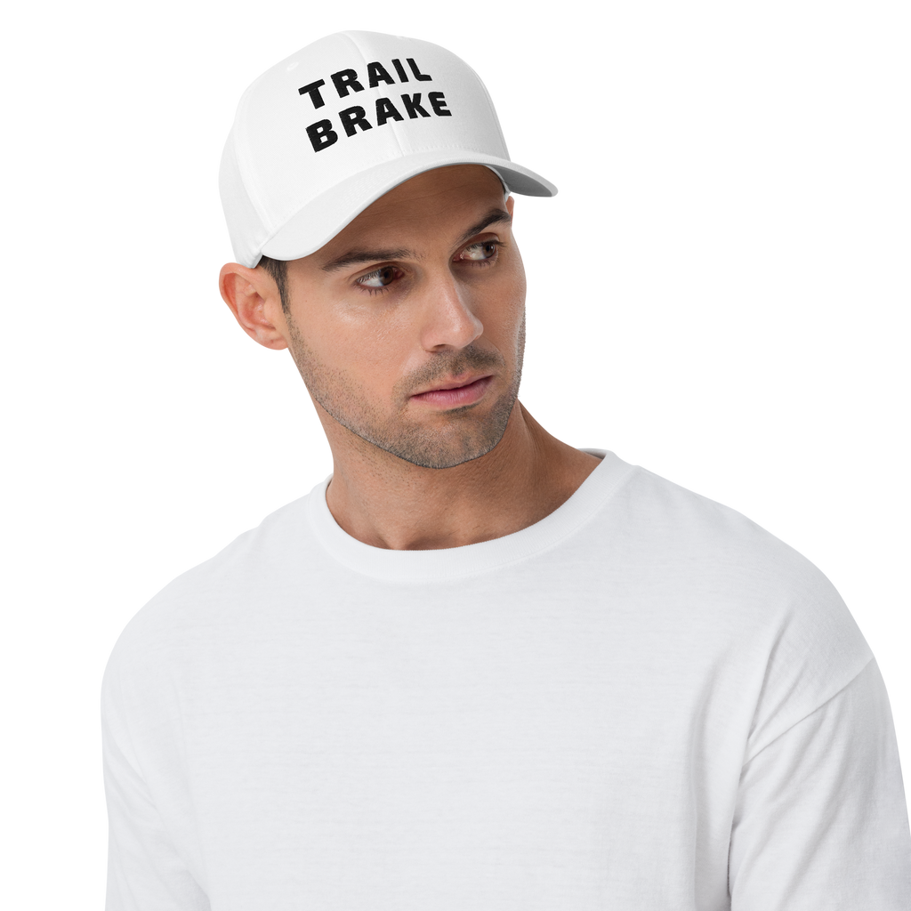 P1 TRAIL BRAKE White Flex Hat