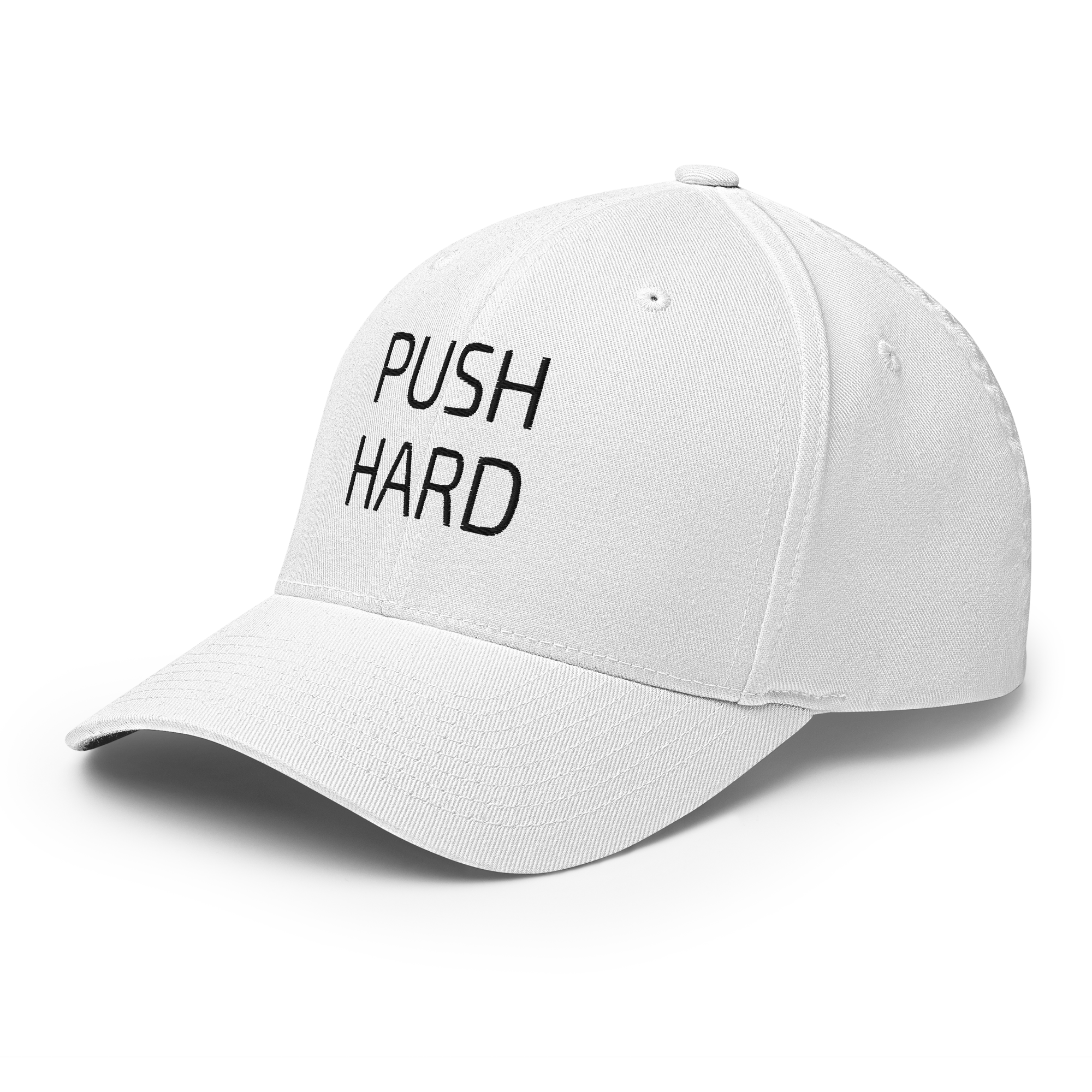 P1 PUSH HARD White Flex Hat