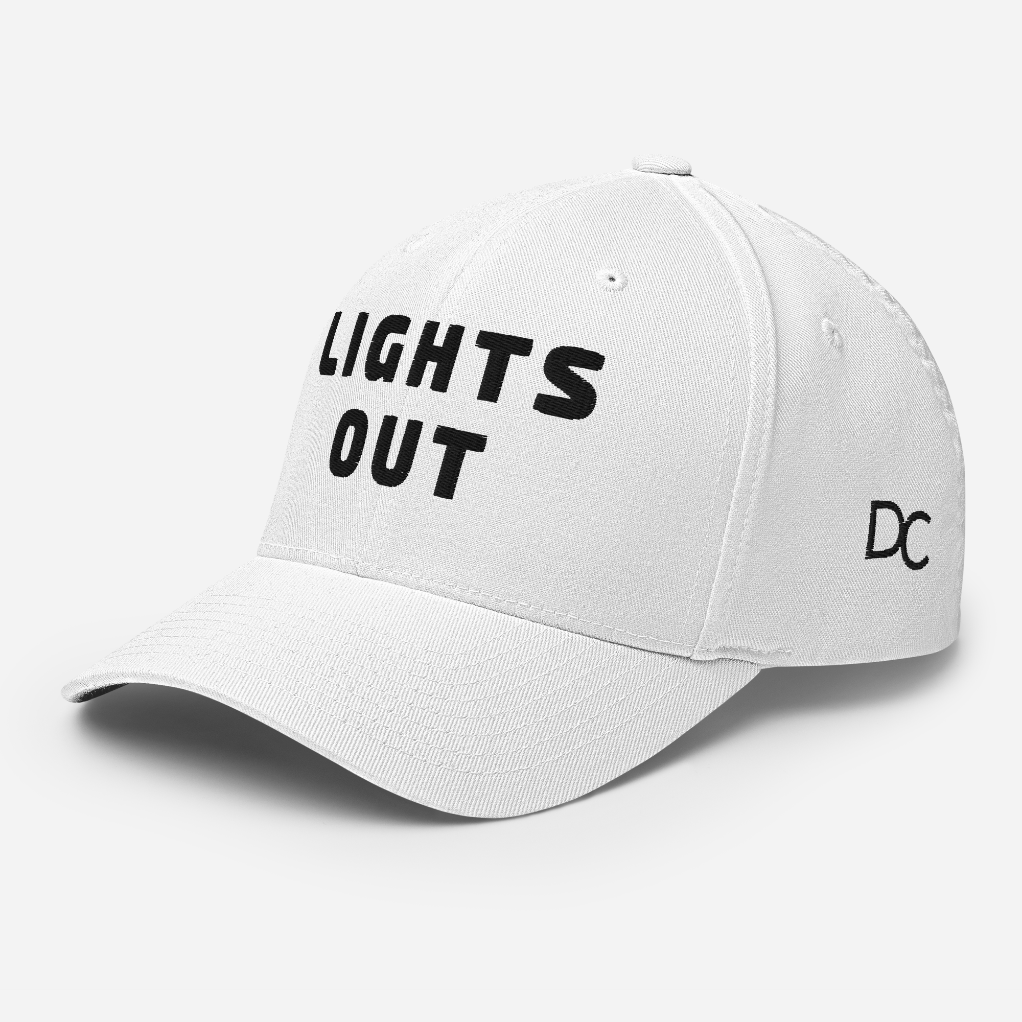 P1 LIGHTS OUT White Flex Hat