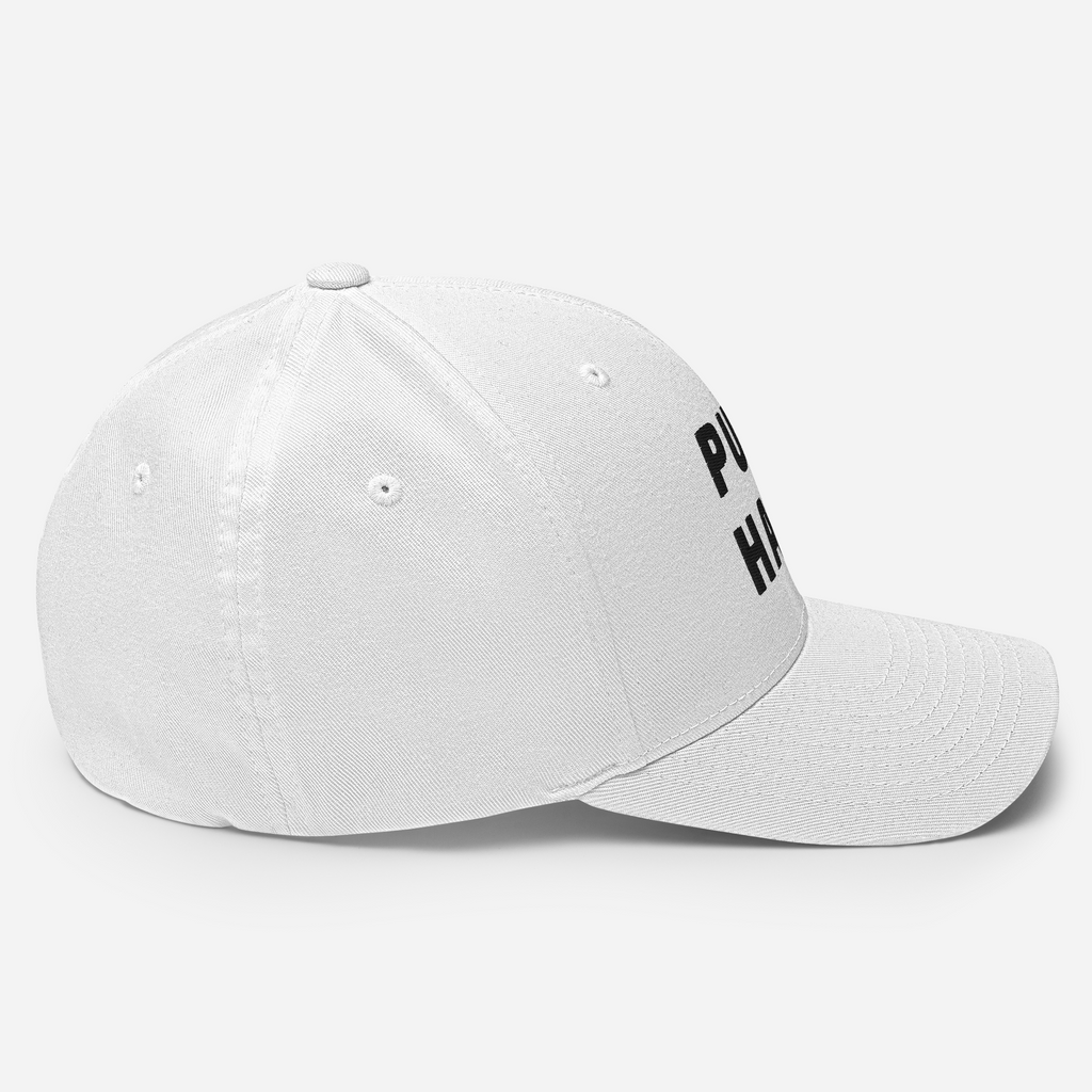 P1 PUSH HARD White Flex Hat