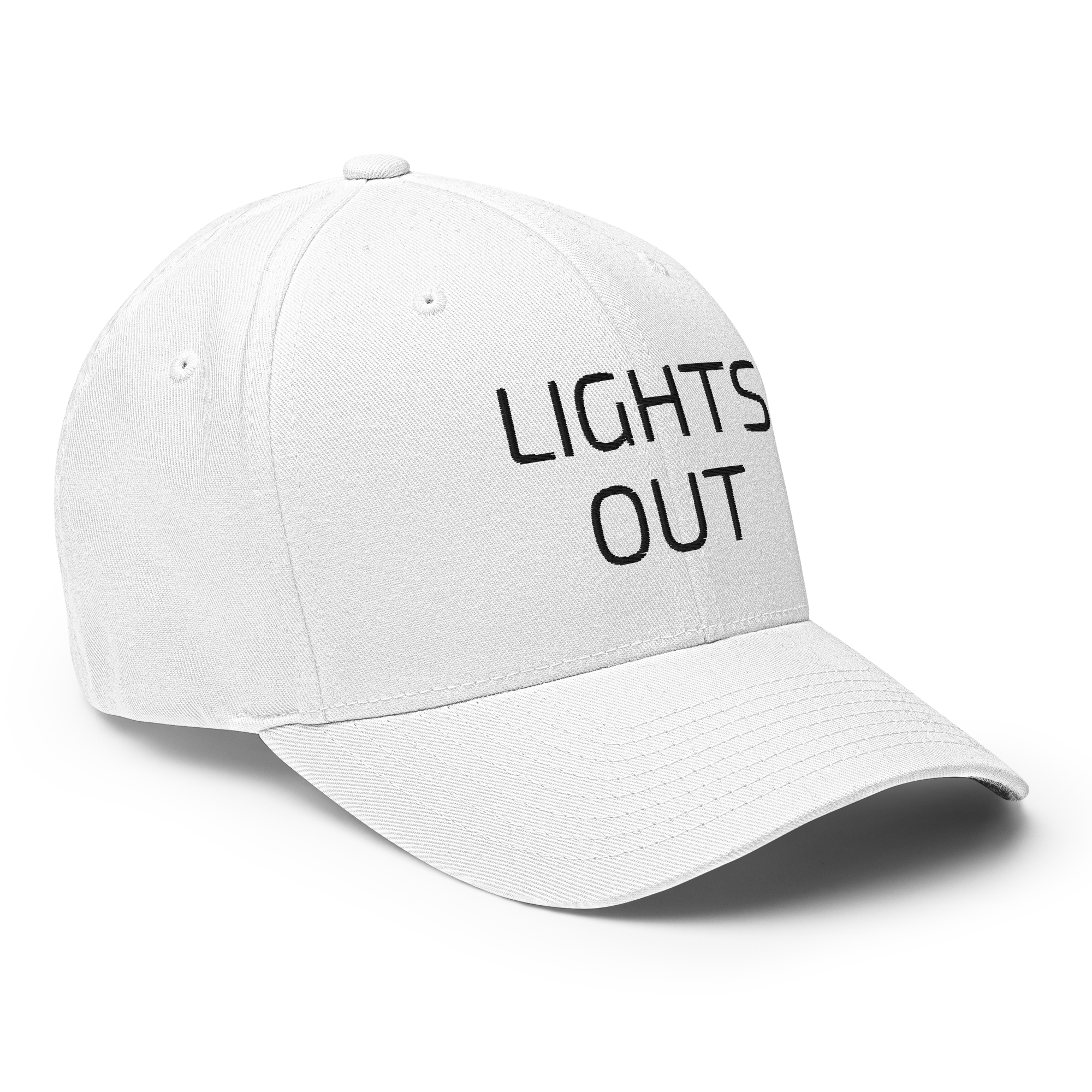 P1 LIGHTS OUT White Flex Hat