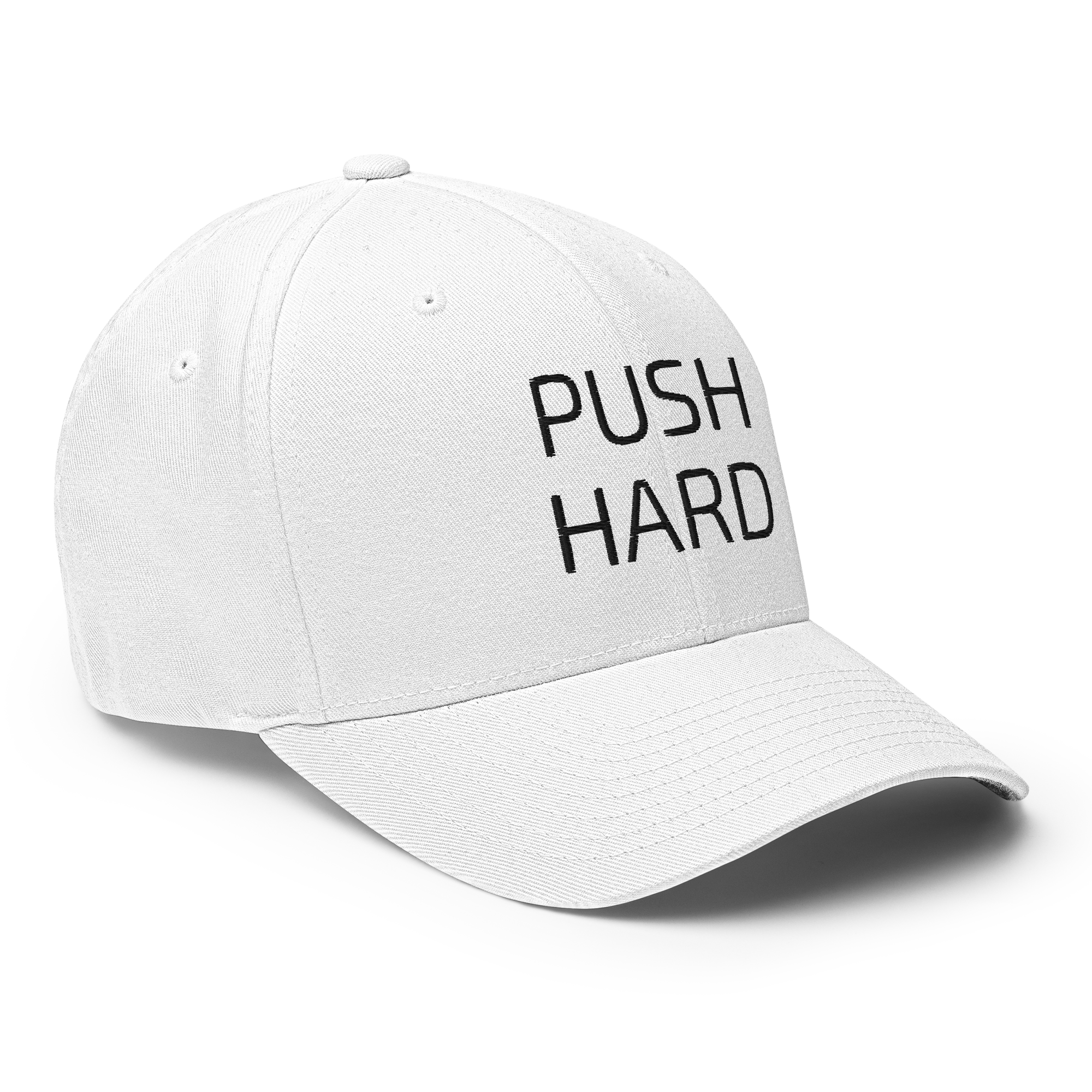 P1 PUSH HARD White Flex Hat