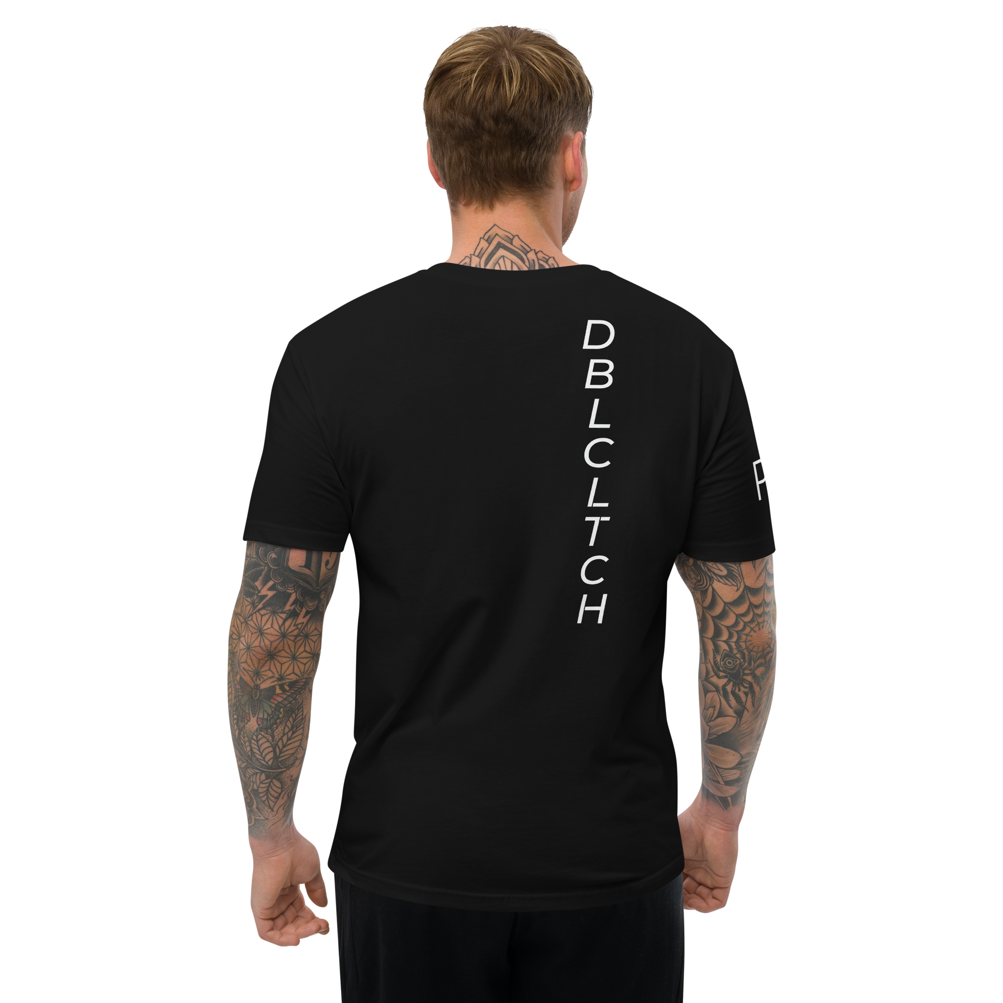 P1 PUSH HARD Men's Black T Shirt