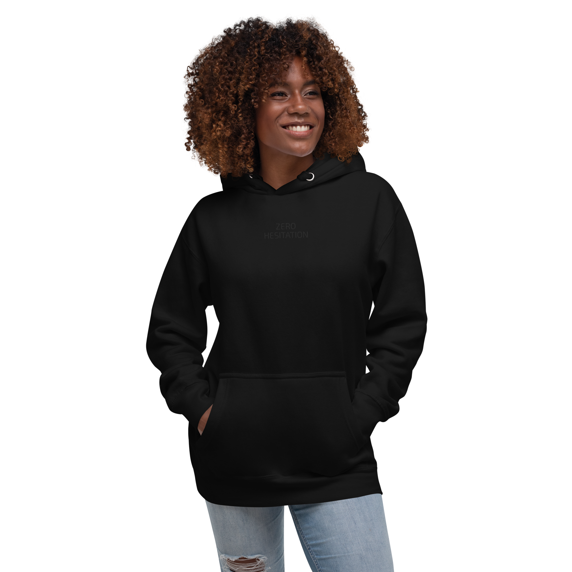 DRKMD ZERO HESITATION Unisex Black Hoodie