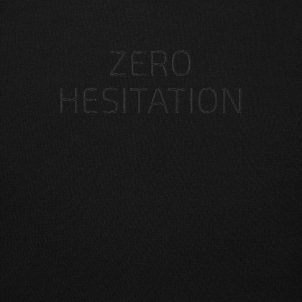 DRKMD ZERO HESITATION Unisex Black Hoodie