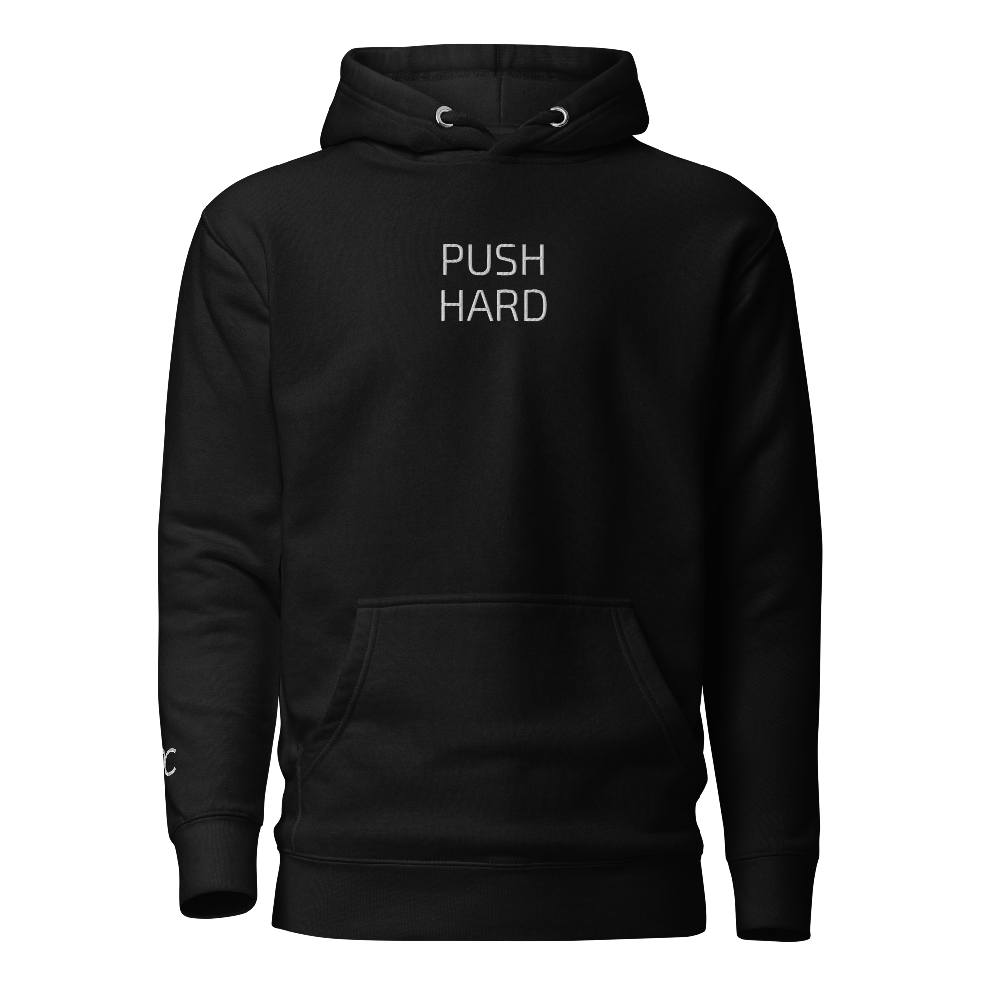 P1 PUSH HARD Unisex Black Hoodie