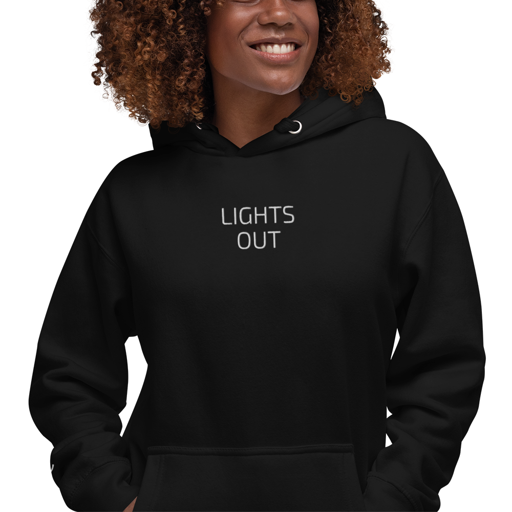 P1 LIGHTS OUT Unisex Black Hoodie
