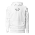 P1 LIGHTS OUT Unisex White Hoodie