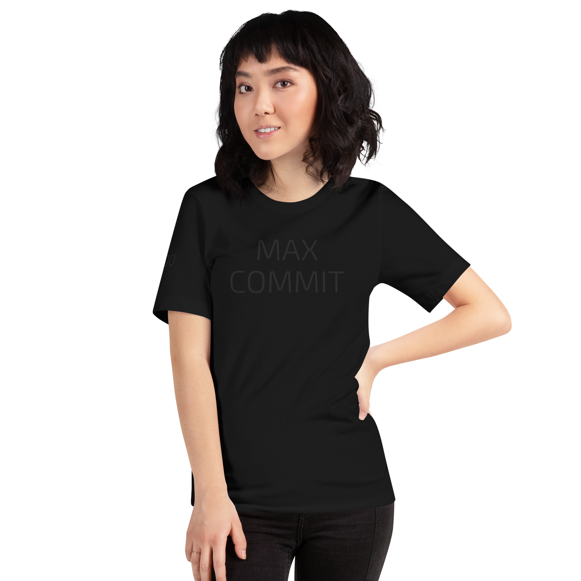 0000 MAX COMMIT Unisex Black T Shirt