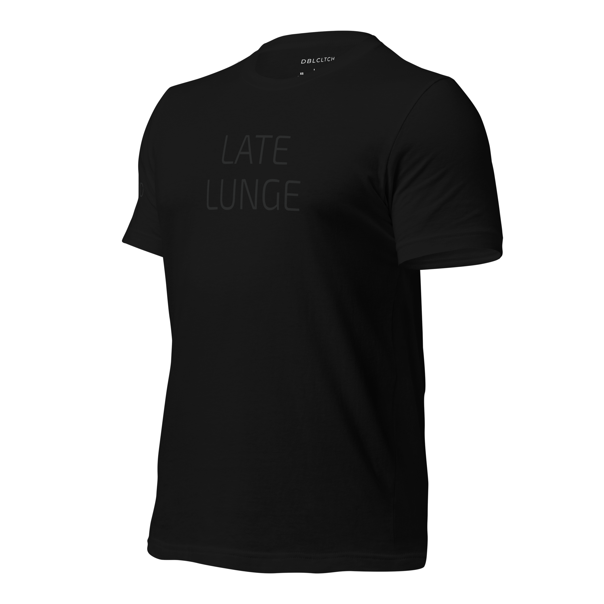 0000 LATE LUNGE Unisex Black T Shirt