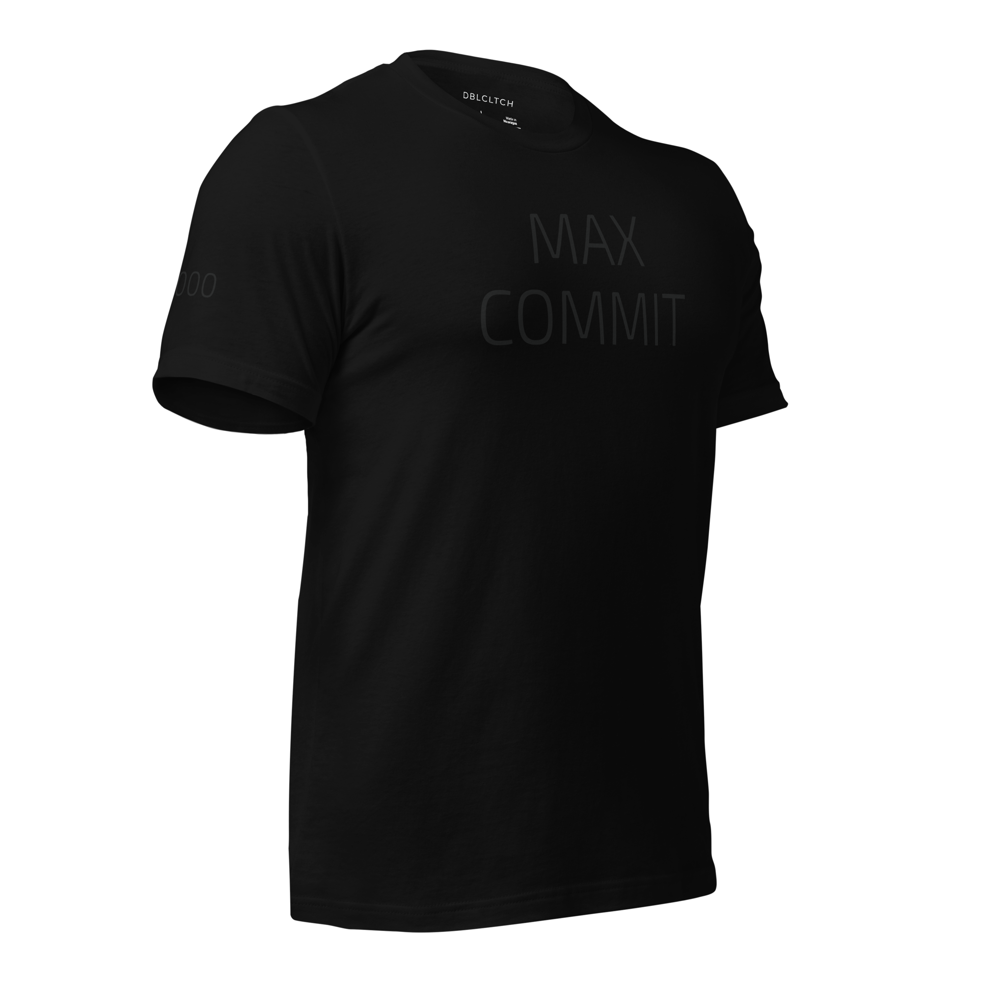 0000 MAX COMMIT Unisex Black T Shirt