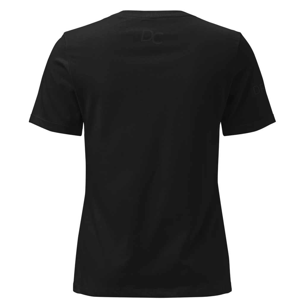 0000 LATE LUNGE Women's Black T Shirt