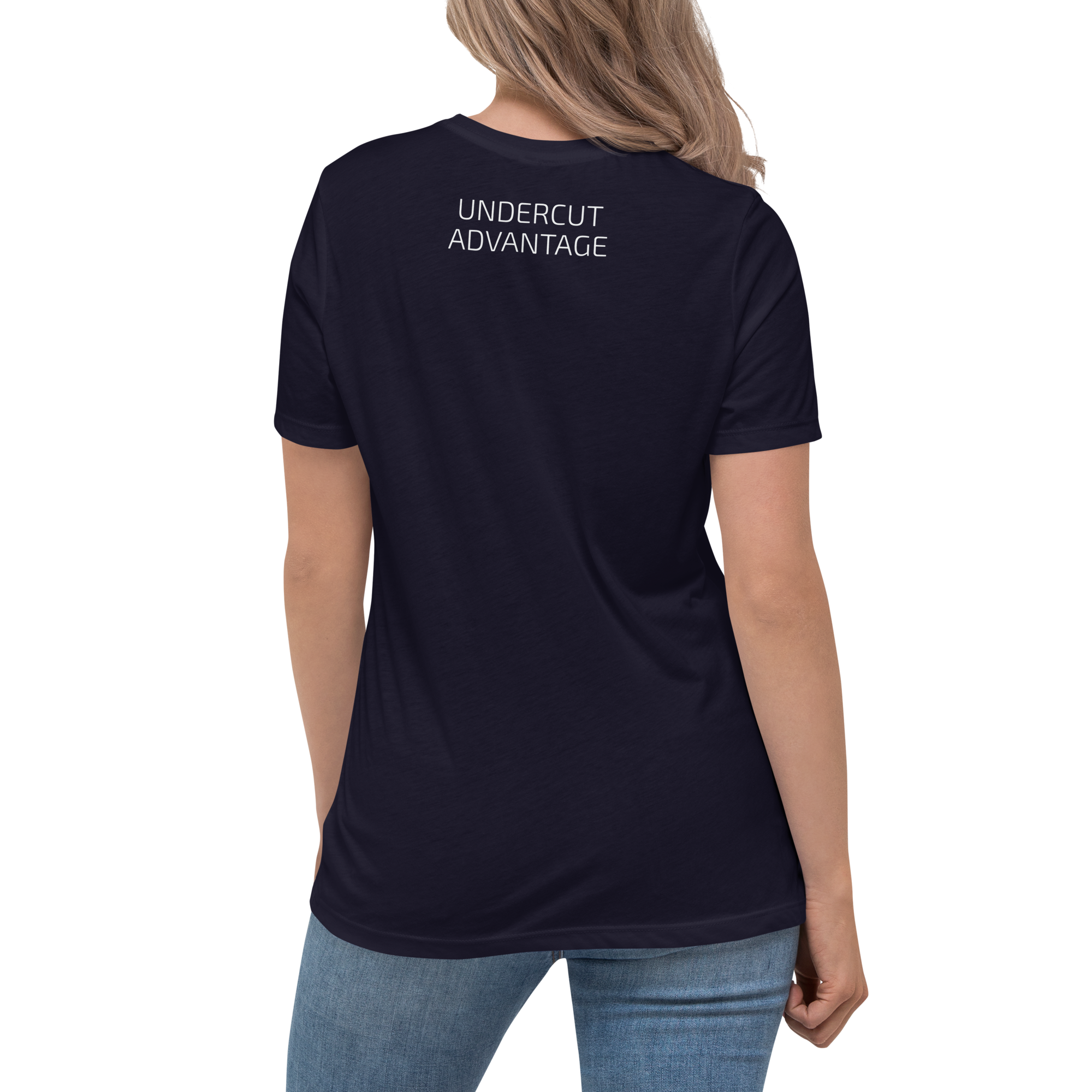 STRTGY UNDERCUT ADVANTAGE Women's Blue T Shirt